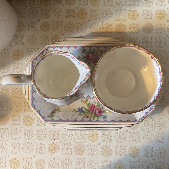 Royal Albert Bone China  Petit Point design  3 pc set - Picture 8 of 8